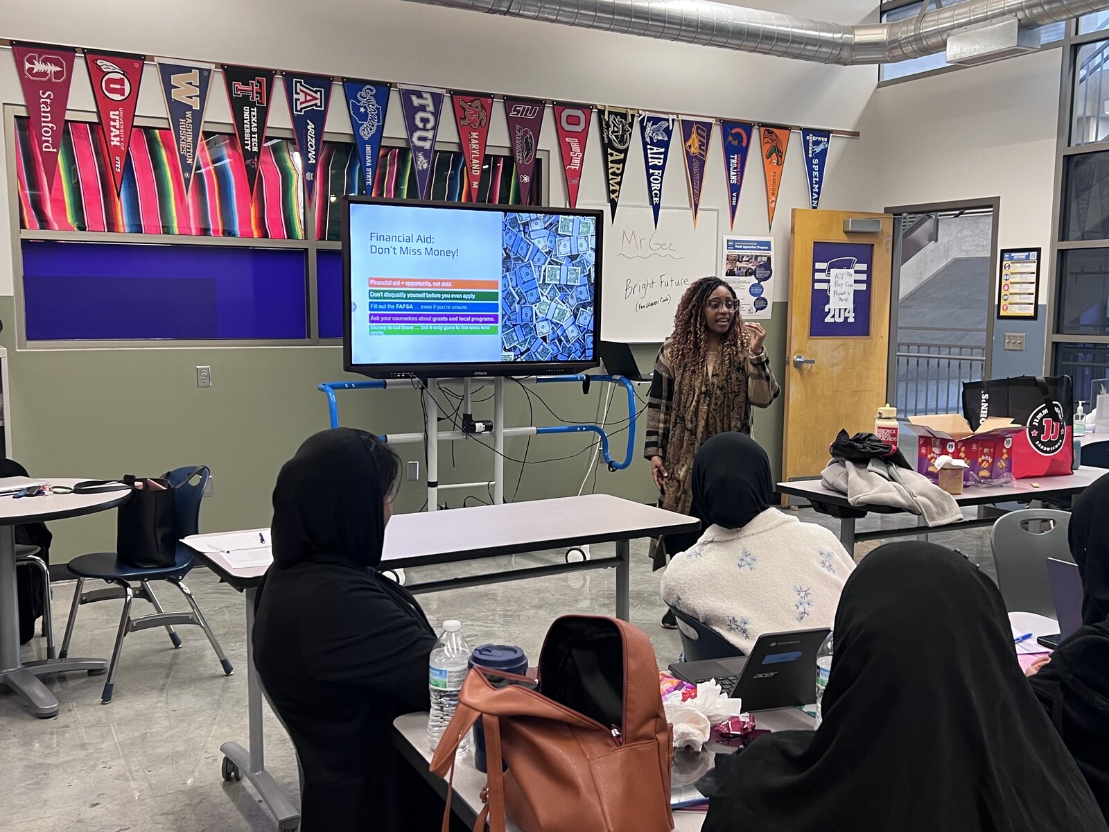 Shana leading a classroom workshop